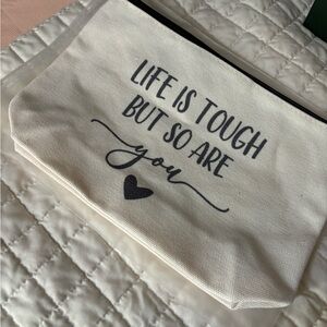 Precious canvas toiletries bag is a wonderful gift